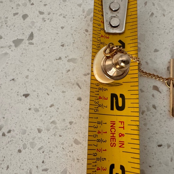 Vintage Nautical Tie Tack Pin Scrimshaw Sailing Ship Mariners Sea Ocean tie pin - Picture 3 of 3